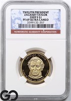 2009-S Zachary Taylor Dollar, NGC PF69 Ultra CAM