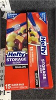 hefty bags- gallon size x2