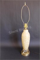 Murano White & Gold Glass Table Lamp