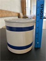 Roseville Pottery 1 qt. Blue Stripe High Jar Crock