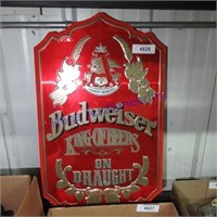 Budweiser tin sign 25" x 16"