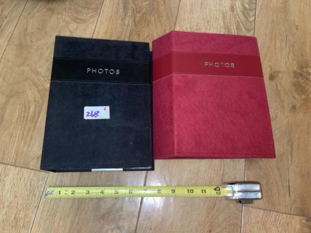 2 Leather Photo Albums