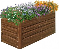 SnugNiture 4x2x2FT Raised Garden Bed Galvanized