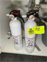 PAIR OF FIRE EXTINGUISHERS