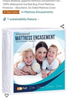 Utopia Bedding Zippered Mattress Encasement Full