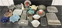 Pyrex, Vintage Glass Storage, Art Glass Bowls.