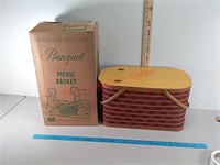Vintage banquet picnic basket