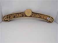 Captain's Quarters Wood & Rope Sign