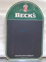 BECK'S CHALKBOARD STAND, 27.25" X 18.5"