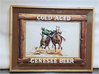 GENESSEE BEER 'COLD AGED' FRAME, 23" X 18"