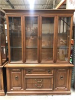 China cabinet with glass shelves