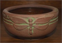 Peters & Reed Moss Aztec Dragonfly Pottery Bowl