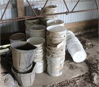 Assortment of Plastic Buckets