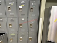 (2) SECTIONS - EMPLOYEE LOCKERS - 6 UNITS