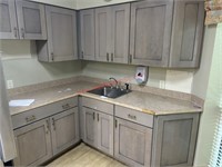 LOT - CABINETS AND COUNTERTOP W/ SINK