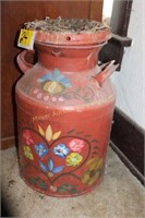 Painted Milk can Planter