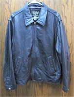 Eddie Bauer Leather Jacket Size-Med Nice Shape