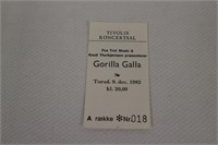 Billet til Gorilla Galla i Tivolis koncertsal
