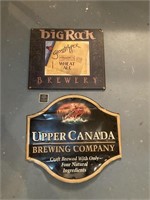 Upper Canada & Big Rock Beer Signs