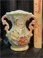 VTG Brazilian Lusterware Rose Vase