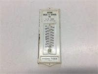 Vintage metal thermometer broken glass