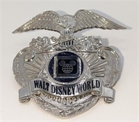 1980s Disney World Security Hat Metal Badge 1129