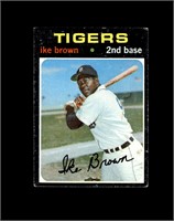 1971 Topps High #669 Ike Brown P/F to GD+
