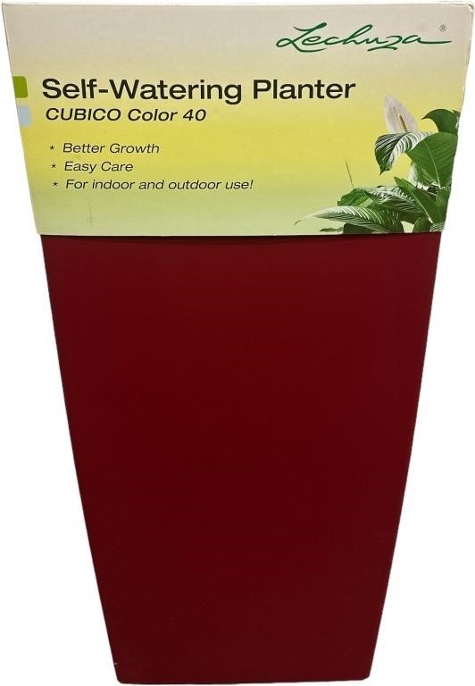 Lechuza Red Self Watering Planter