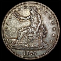 1876 Silver Trade Dollar CLOSELY UNCIRCULATED