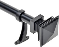 Black Curtain Rods 36-66 Inches
