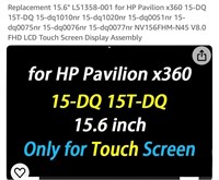 Replacement 15.6" L51358-001 for HP Pavilion