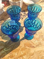 Vintage blue goblets