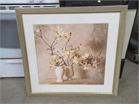 Floral Picture, Matted & Framed, 30" x 31"