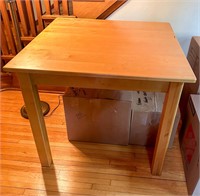 Square Wood Library Table