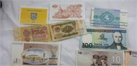 (10) Lietuvos Bankas and (5)Misc foreign notes