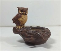 Vintage 1980 Glen View Mold Owl Planter has Chip