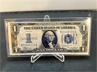 1934 $1 Silver Certificate Note - Funny Back