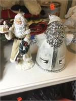 Pipka figurine and ceramic Santa