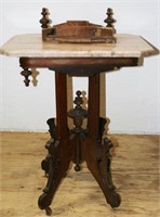 Victorian Marble Top Table (Needs Trim