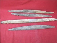 Lot of 4 Assorted Antique Single Trees