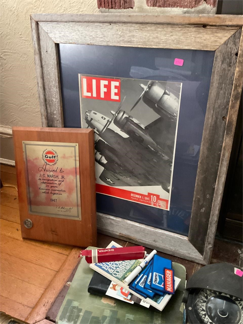 1941 Life Magazine & Gulf Plaque