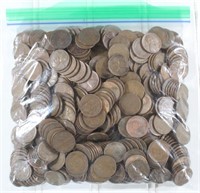 (500) Assorted Lincoln Wheat Cents