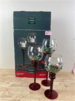 Pfaltzgraff Winterberry Set of Three Candleholders