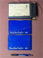 (2) 1968 U.S. Coin Proof Sets