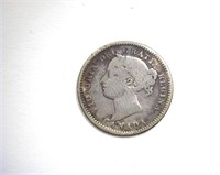 1881-H 10 Cents F Canada
