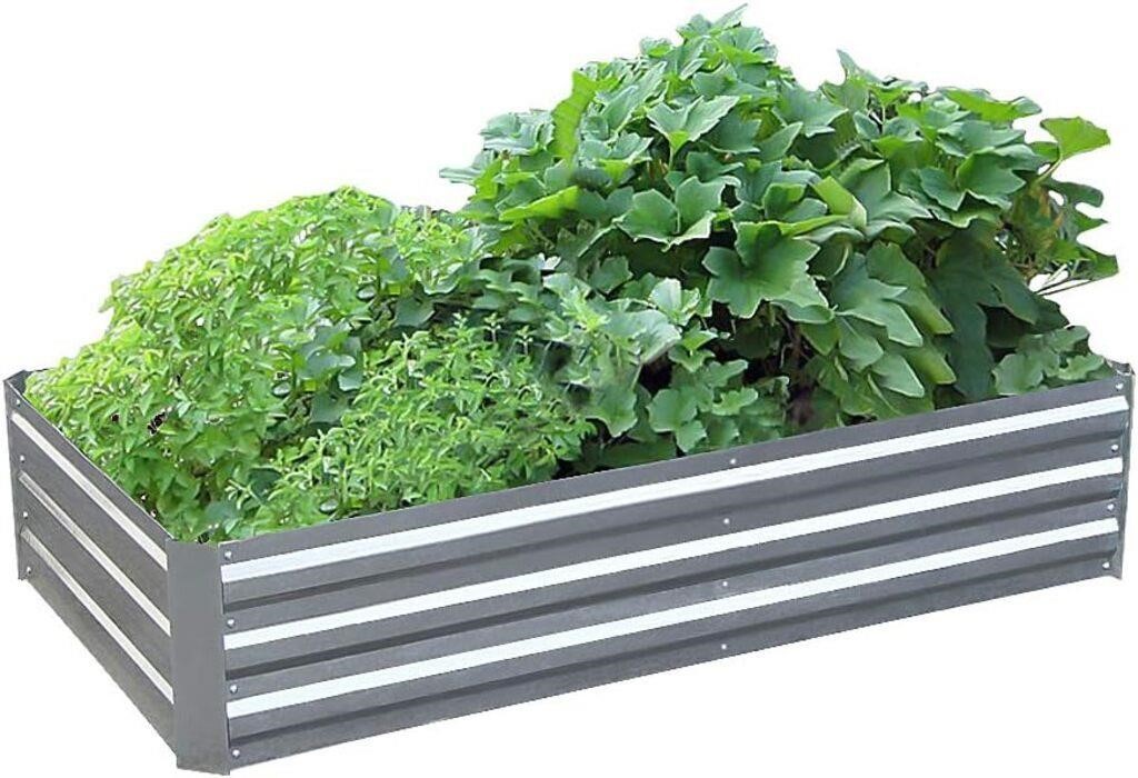 Galvanized Steel Raised Garden Bed Kit