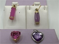 10k Jade, 10k Pink Heart & Costume Purple Heart