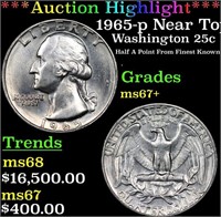 ***Auction Highlight*** 1965-p Washington Quarter