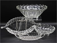 Fostoria American Serving Bowls & Divided Dishes