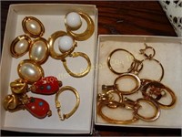 Costume jewelry-Misc. clip on earring sets